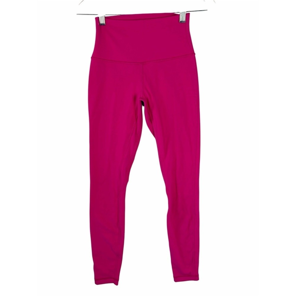 Lululemon Align High Rise Pant 28" Sonic Pink Nulu Leggings Size 4